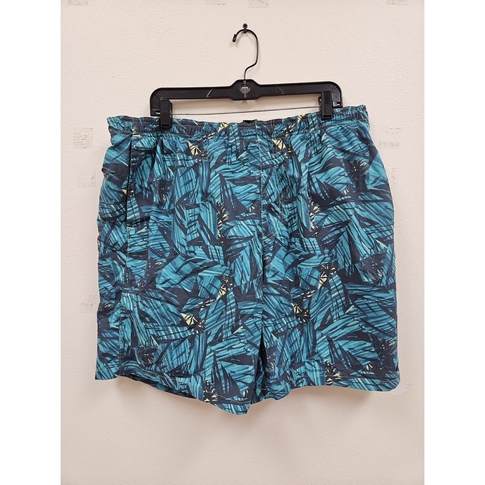 Columbia Swim Trunks Mens XL Mesh Lined 8in Inseam Pockets Drawstring Tropical